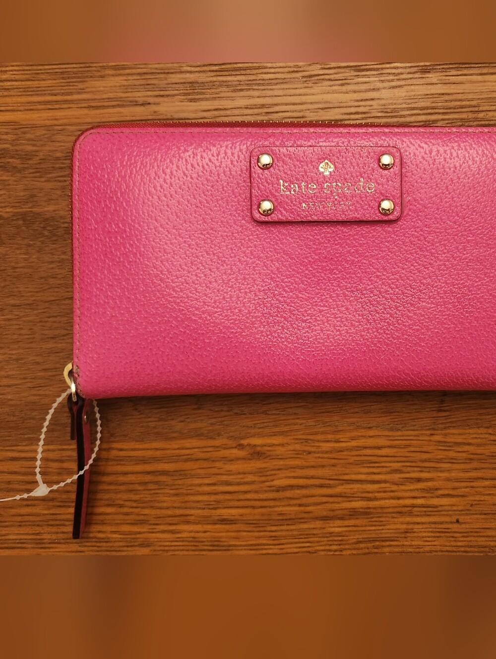Kate Spade Neon Pink Leather Wallet GOOD Condition!!